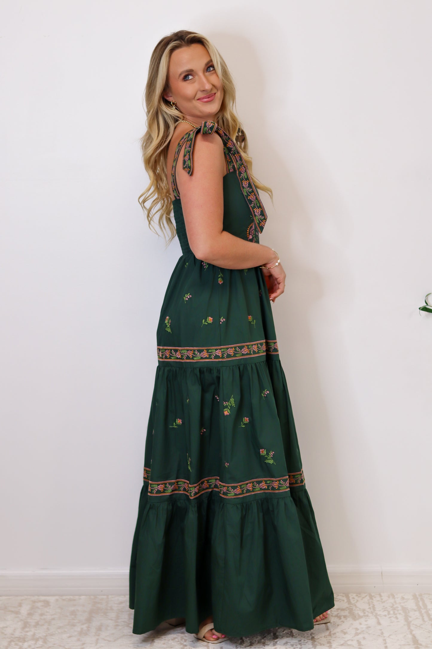 PREORDER: Madi May Embroidered Maxi Dress