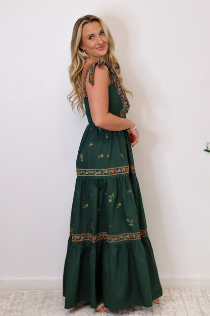 PREORDER: Madi May Embroidered Maxi Dress