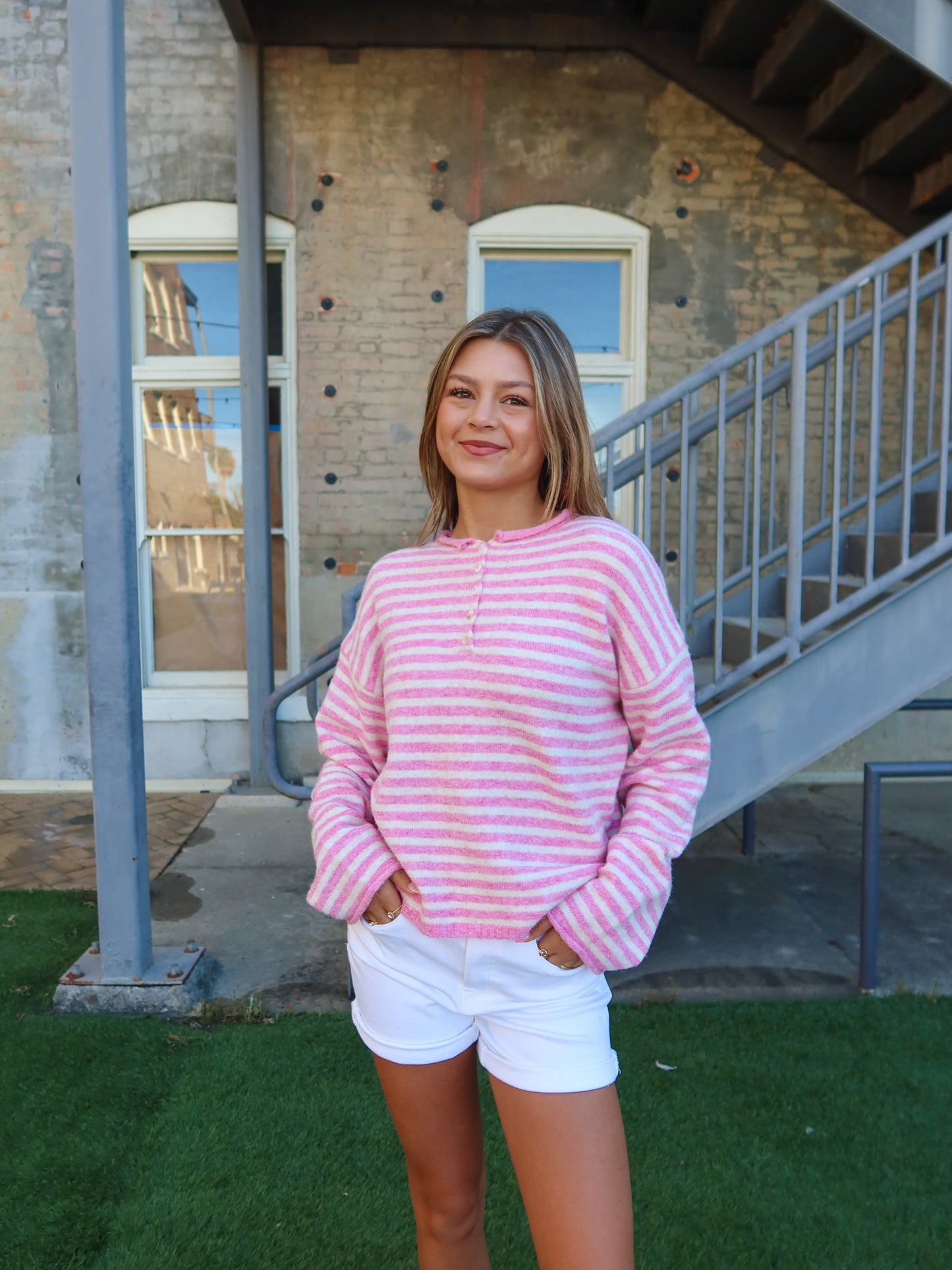 Liliana Striped Pullover