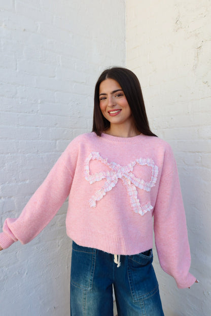 Lacy Bow Sweater