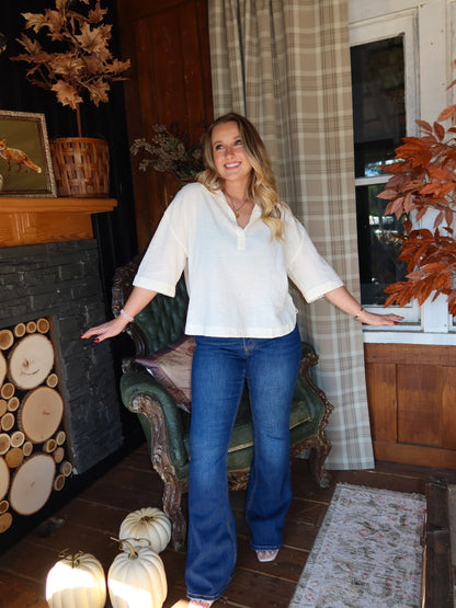 Brinsley Mid Rise Flare Jeans