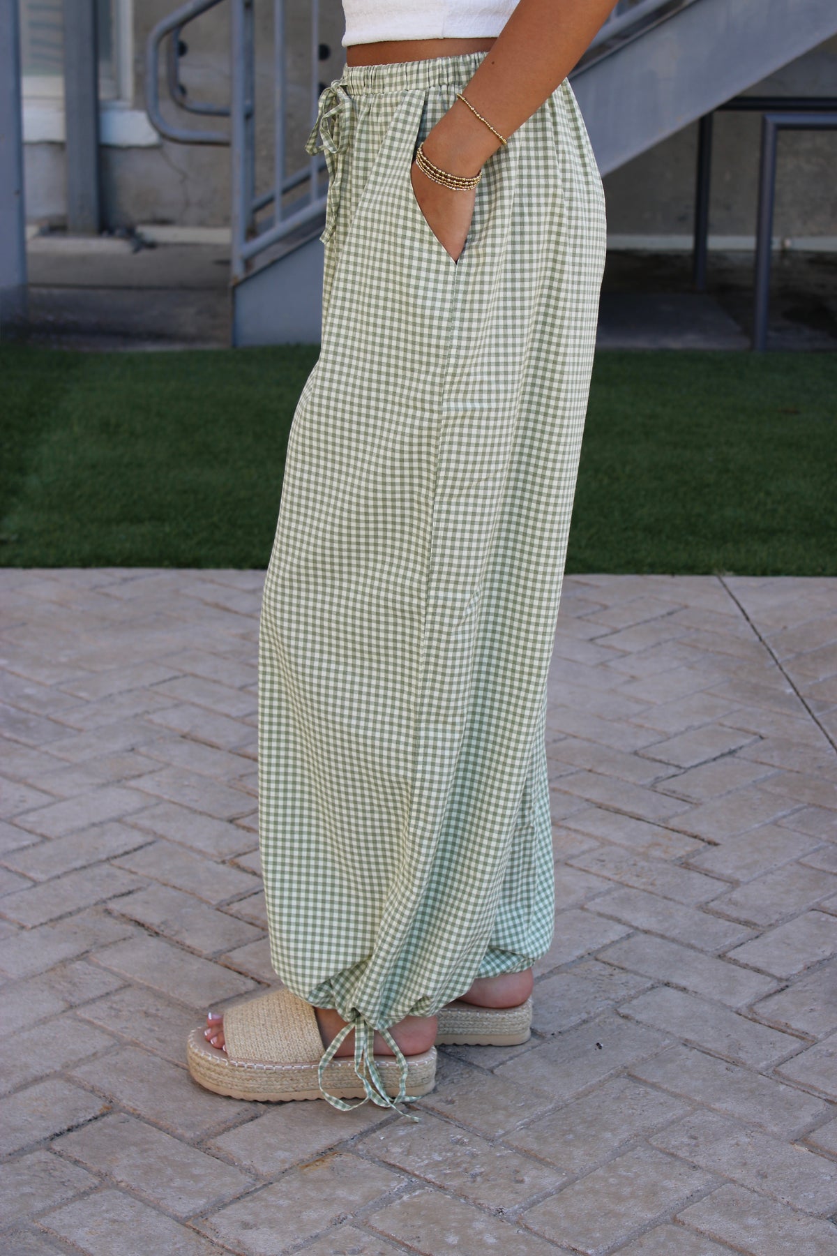 Hazel Gingham Joggers
