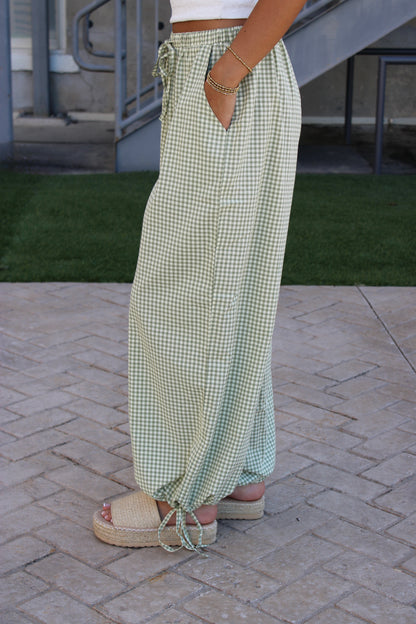 Hazel Gingham Joggers