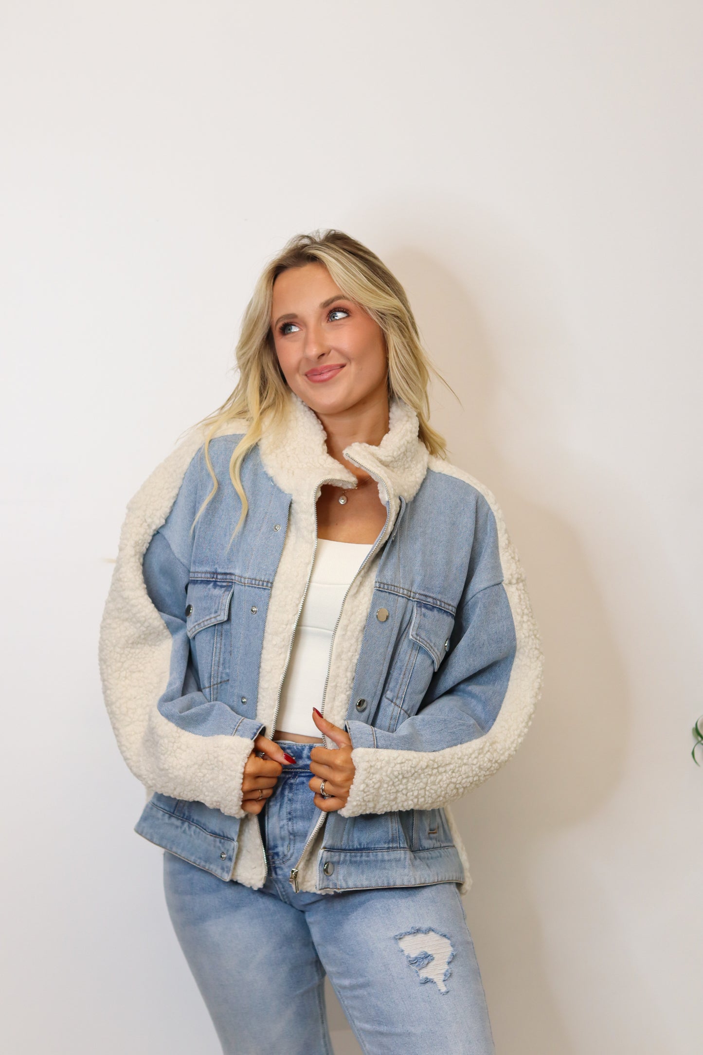 Sherpa Lined Denim Jacket