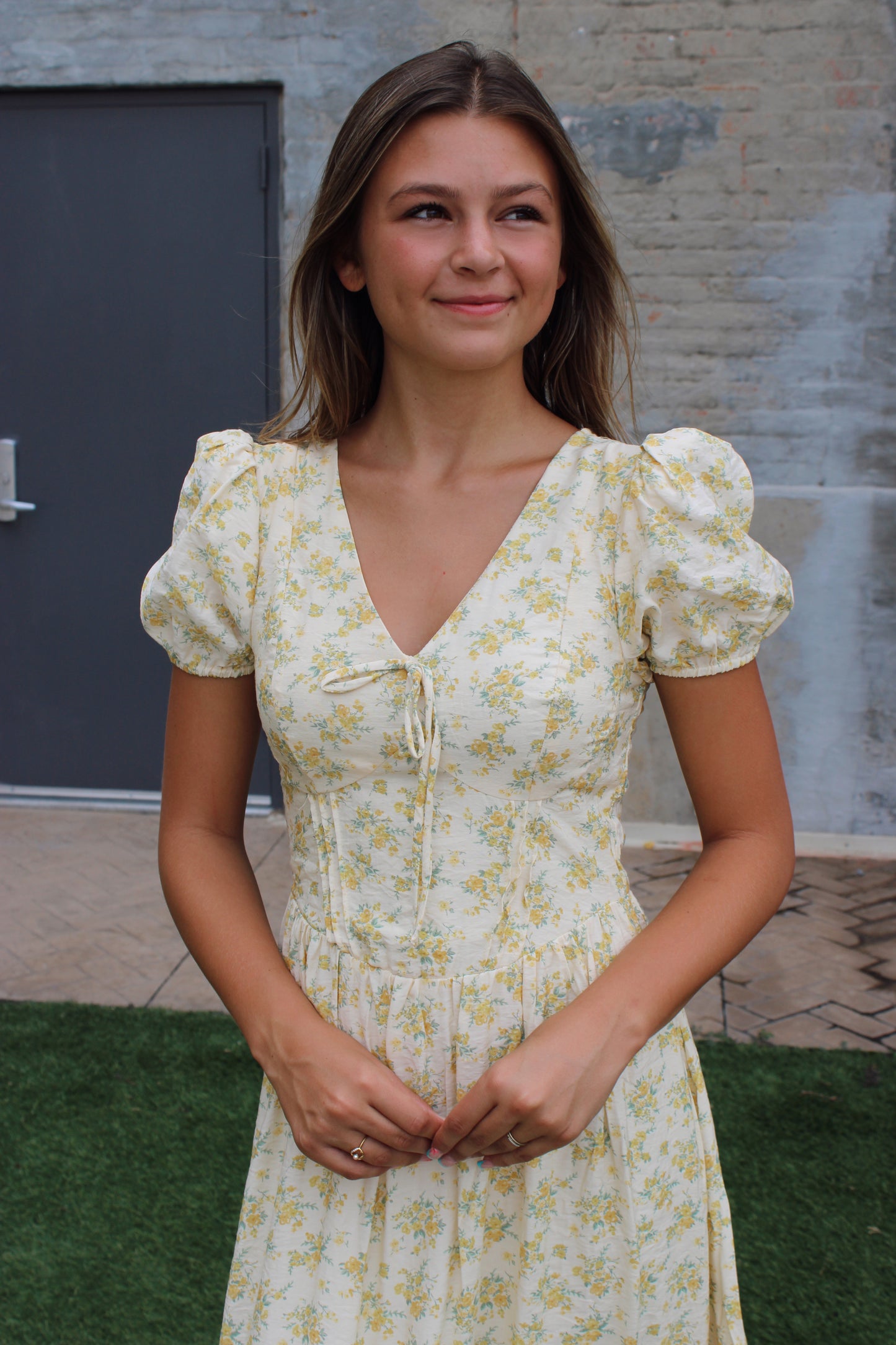 Churchhill Midi Dress - Butter Yellow