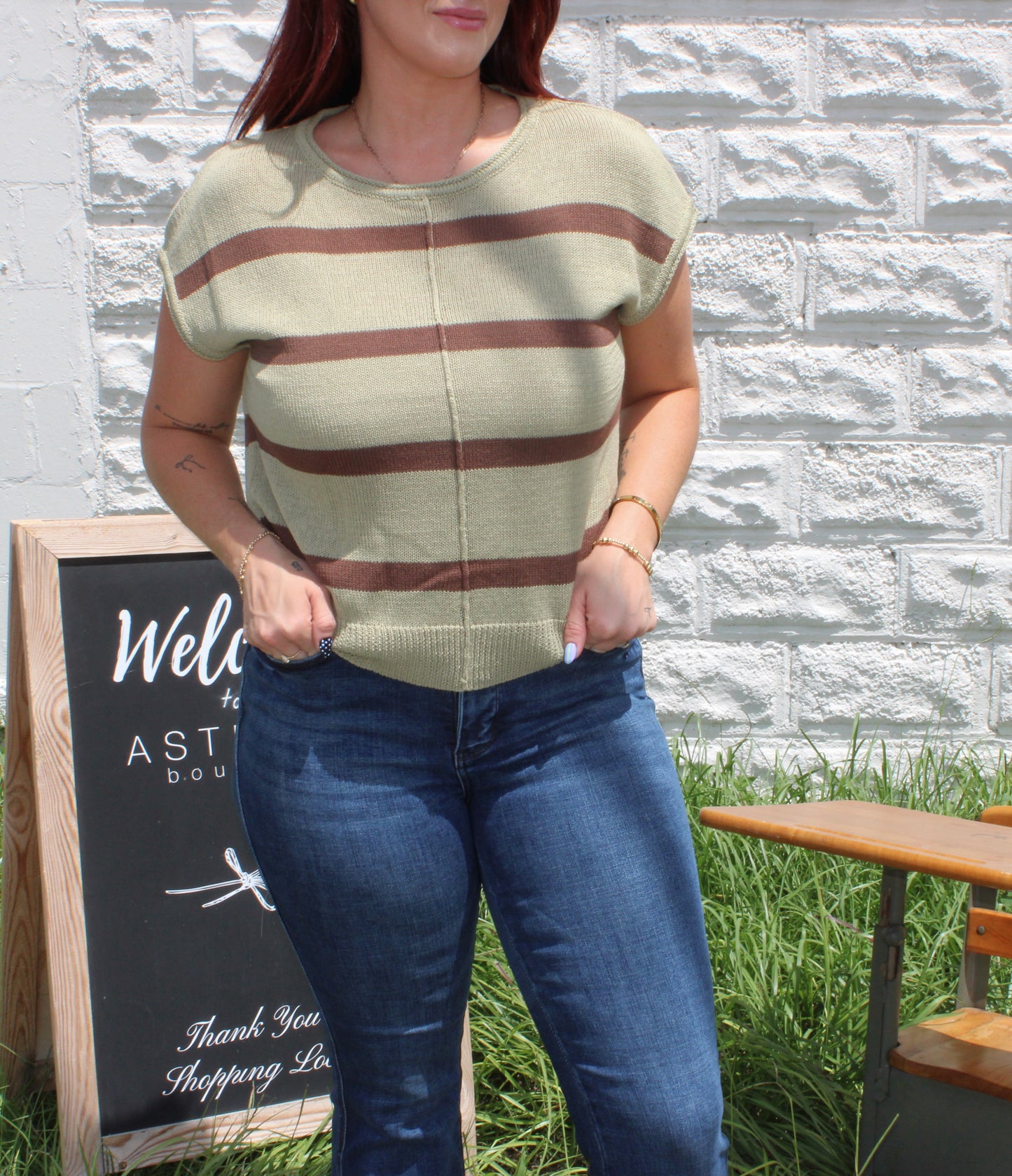 Kit Striped Knit Top
