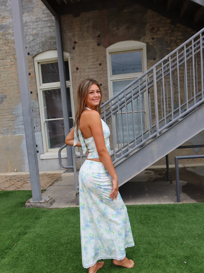 Fable Halter Floral Top