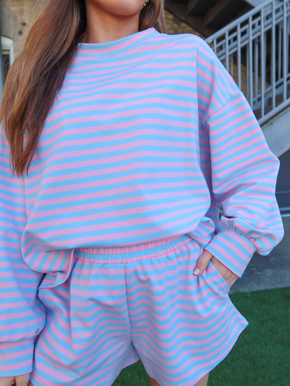 Indie Striped Short Set