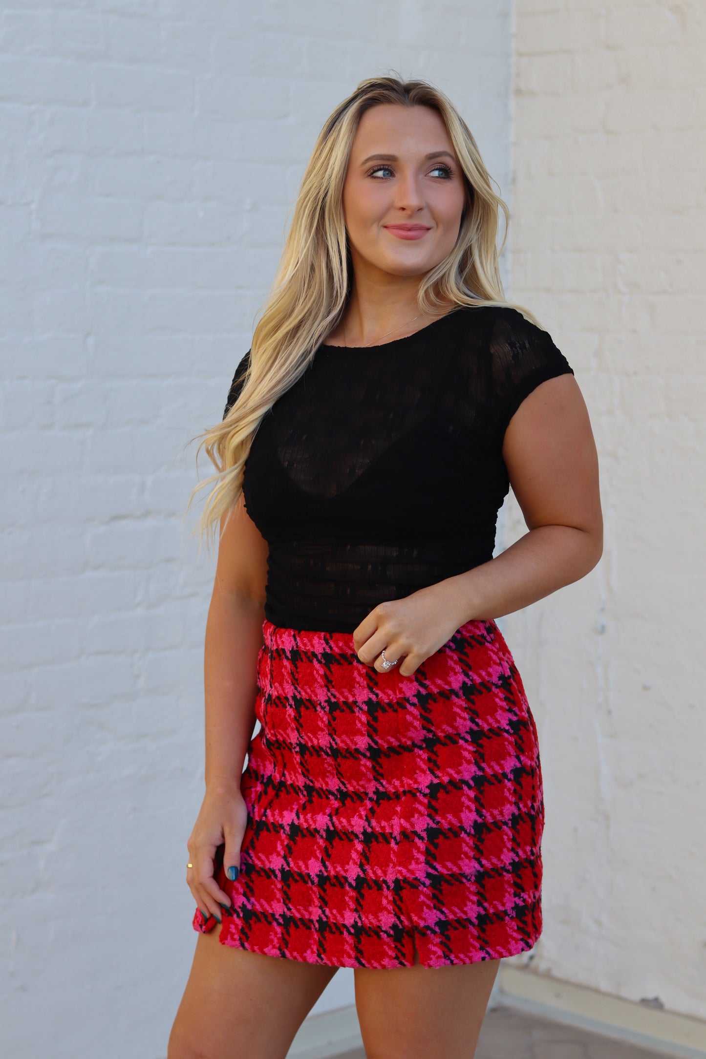 Upper East Side Tweed Mini Skirt