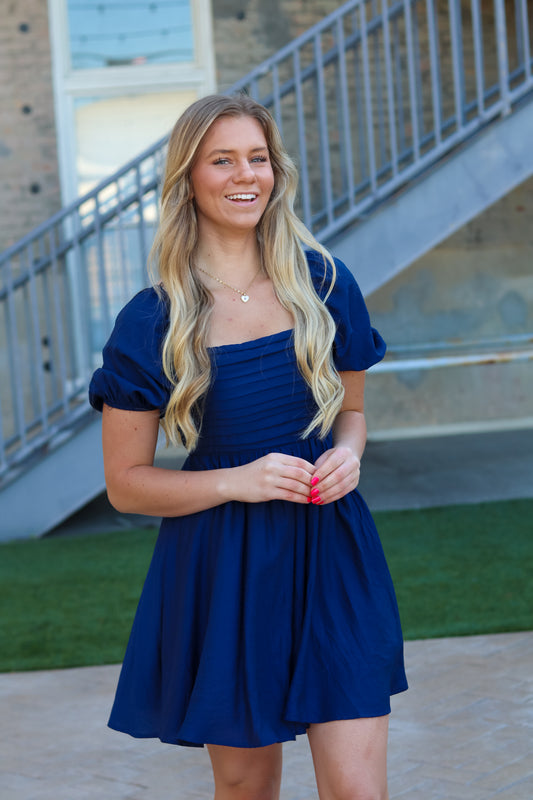 Kyria Puff Sleeve Mini Dress