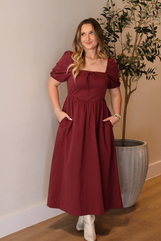 Merlot Midi Dress