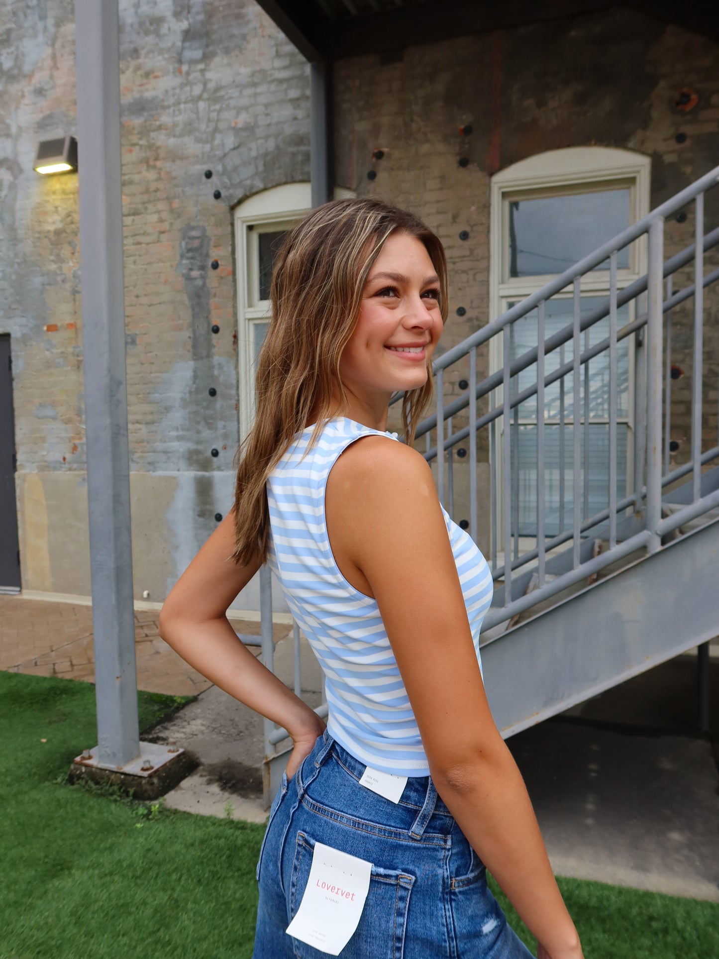 Charlotte Stripe Tank