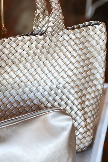 BC Woven Tote - Champagne