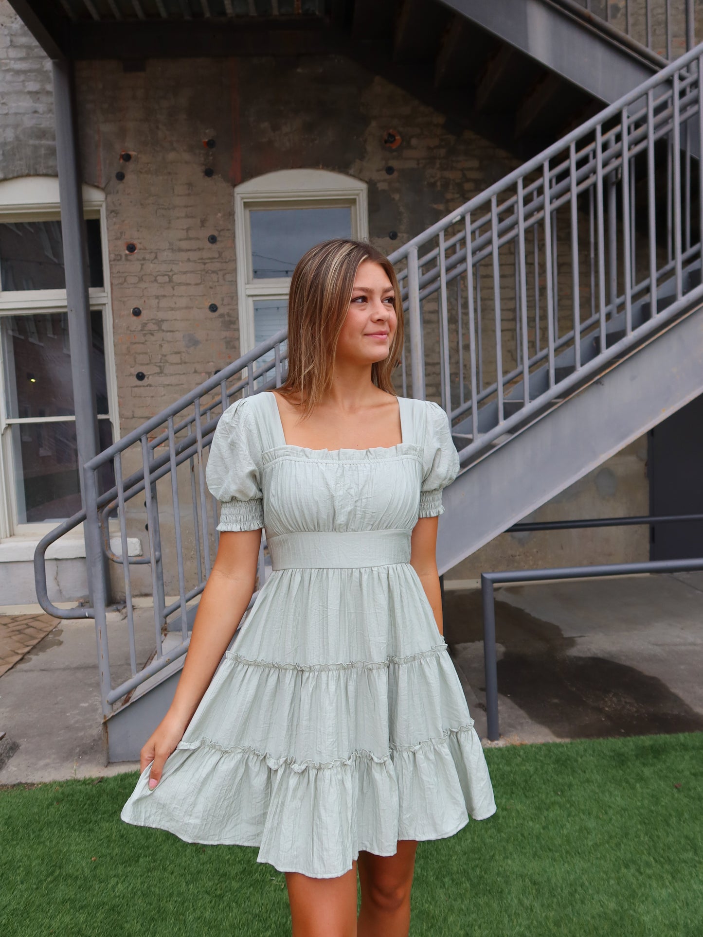 Clara Ruffle Mini Dress