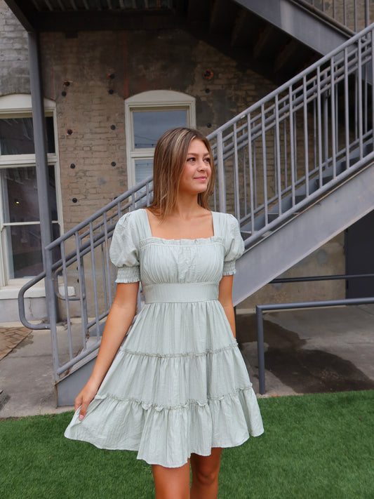 Clara Ruffle Mini Dress