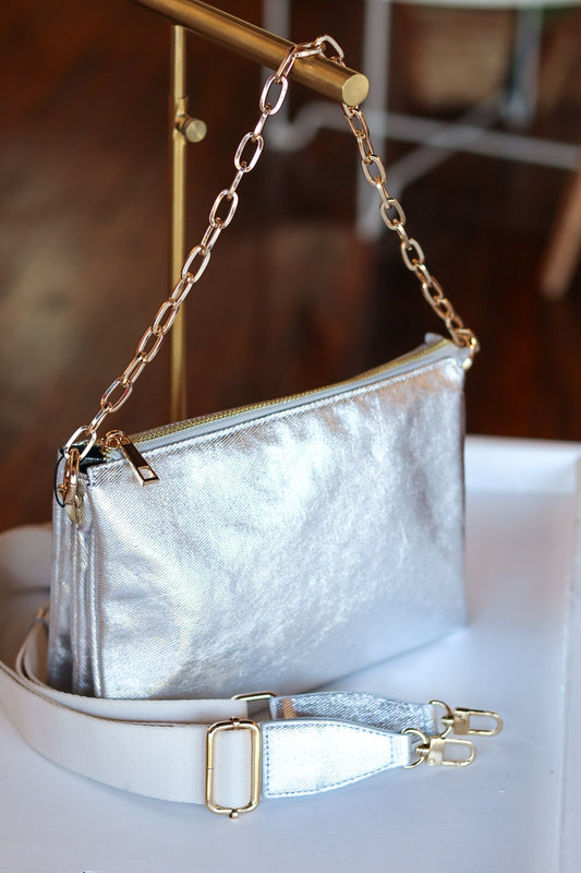 BC Metallic Crossbody Bag