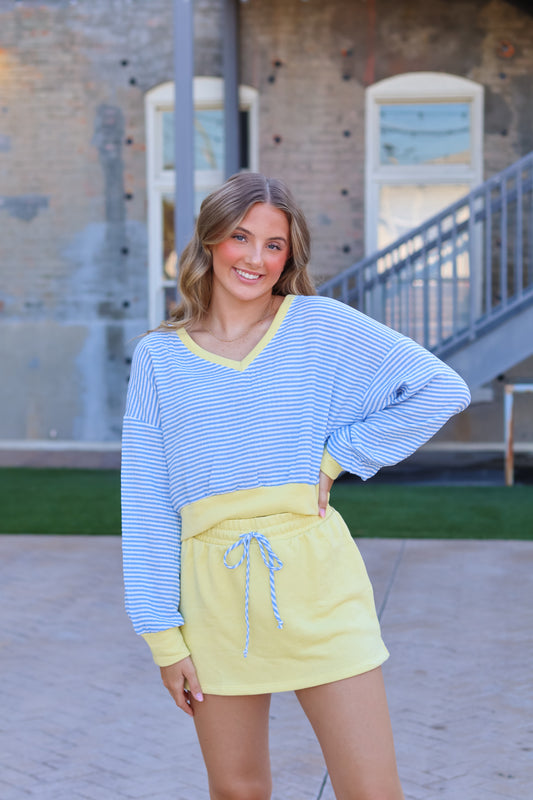 Connie Striped Skort Set