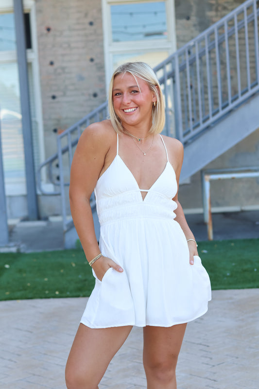 Vivi Romper - White