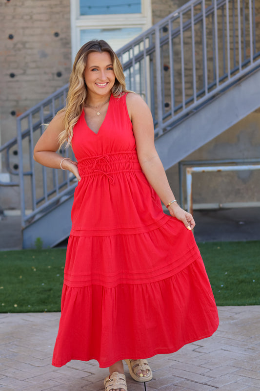 Piece of my Heart Dress - Red