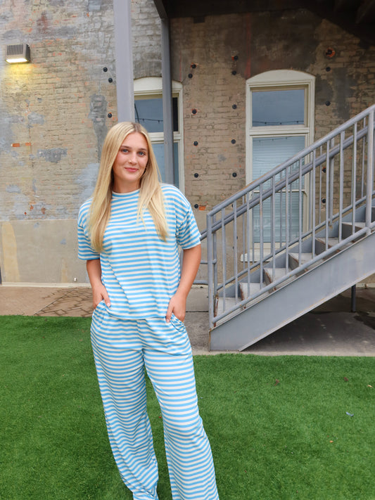 Baby Blues Striped Set