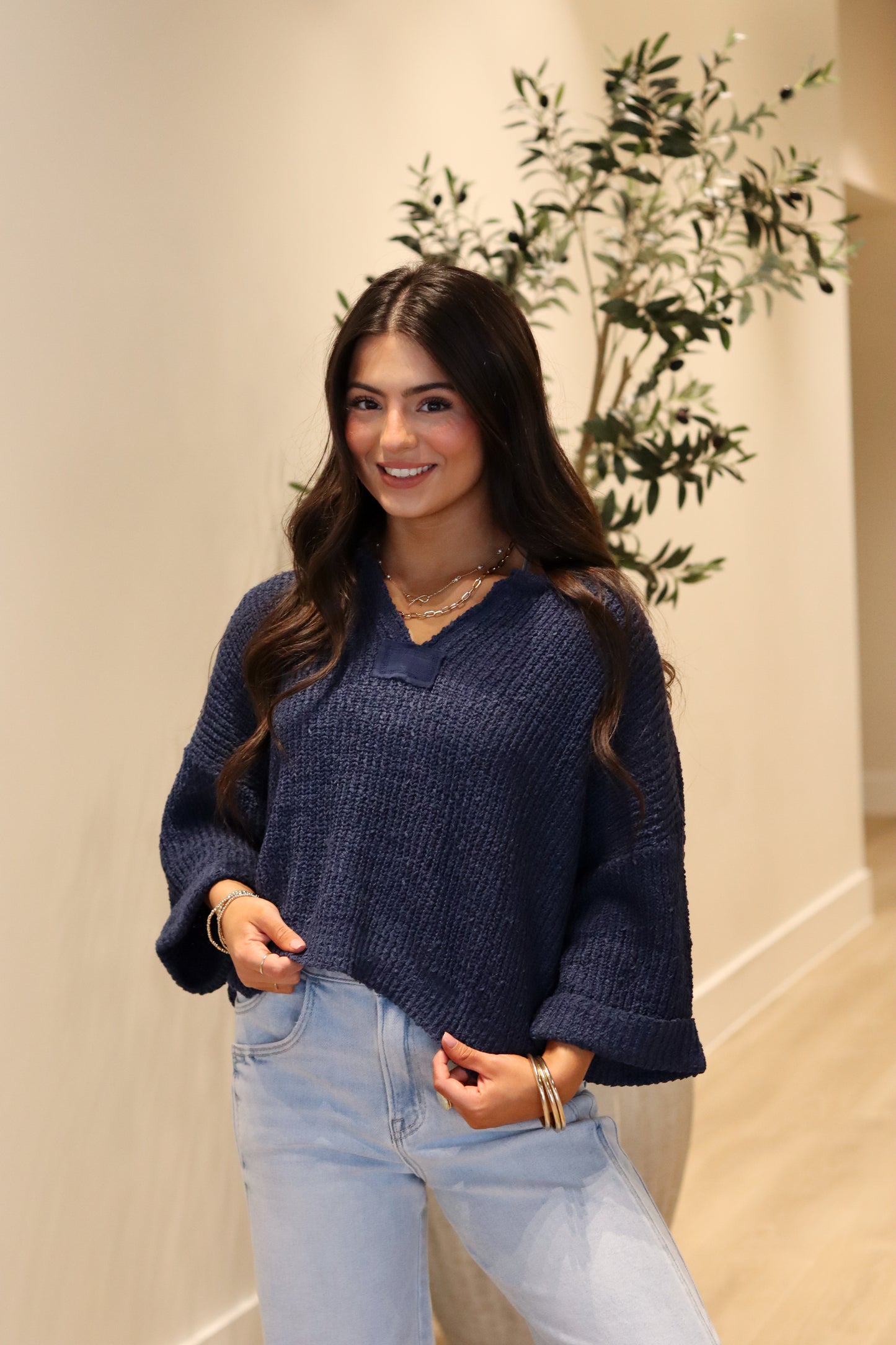 Robyn Cuff Sleeve Sweater