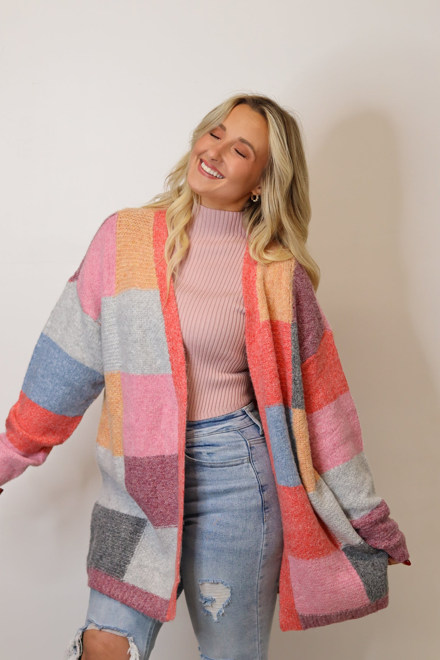 Cadence Color Block Cardigan