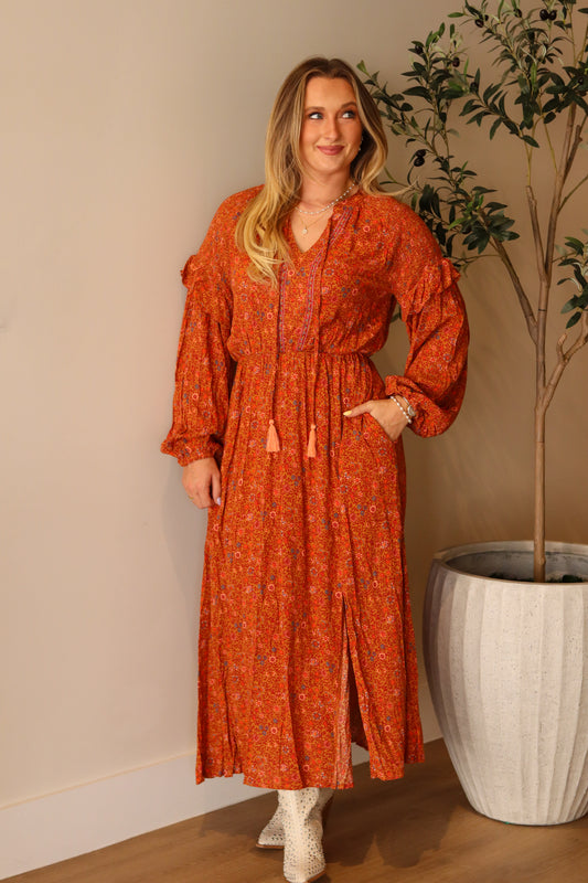 Woodstock Gauze Midi Dress