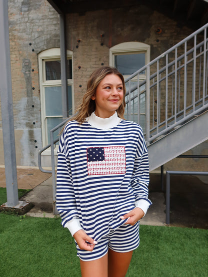 Americana Mock Neck