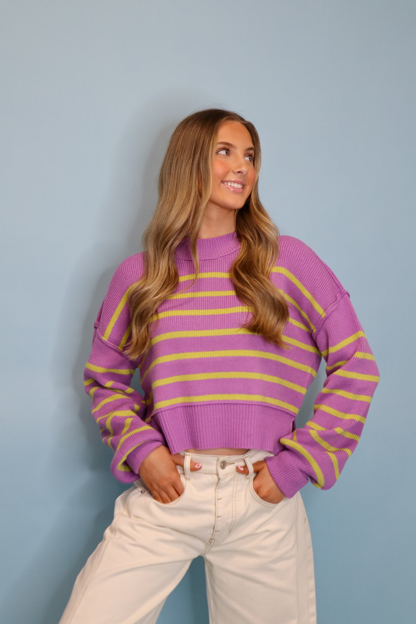 Right This Way Striped Sweater