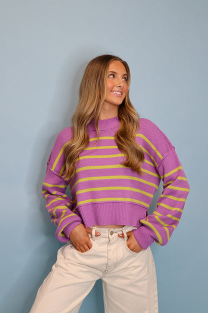 Right This Way Striped Sweater