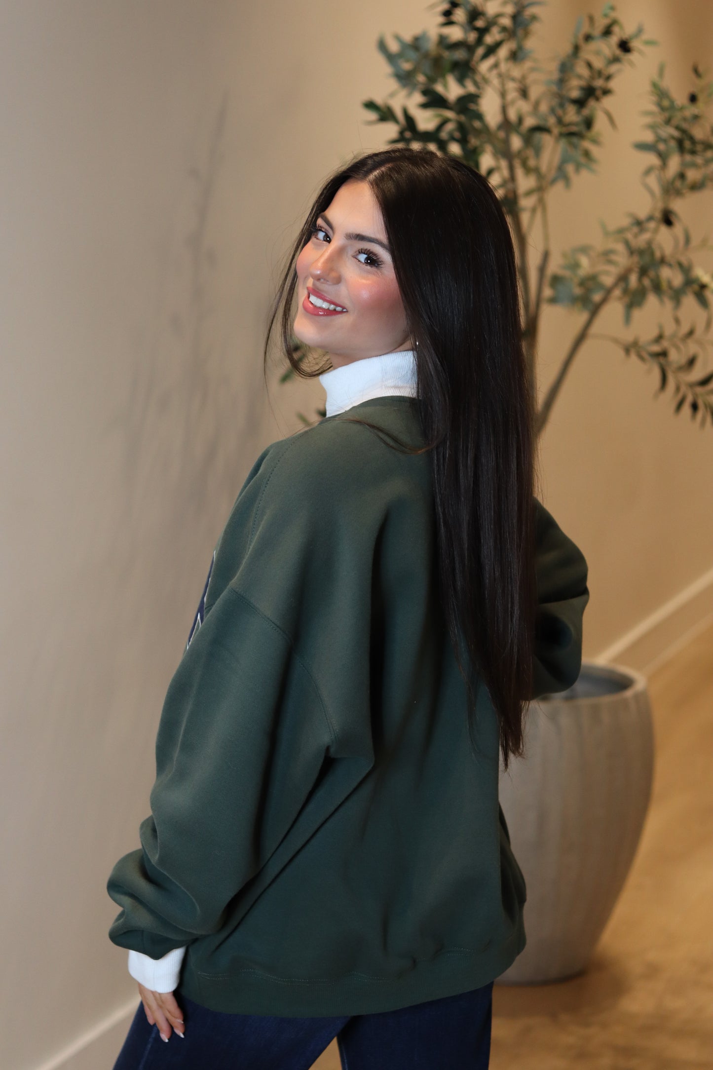 Happy Camper Mock Neck