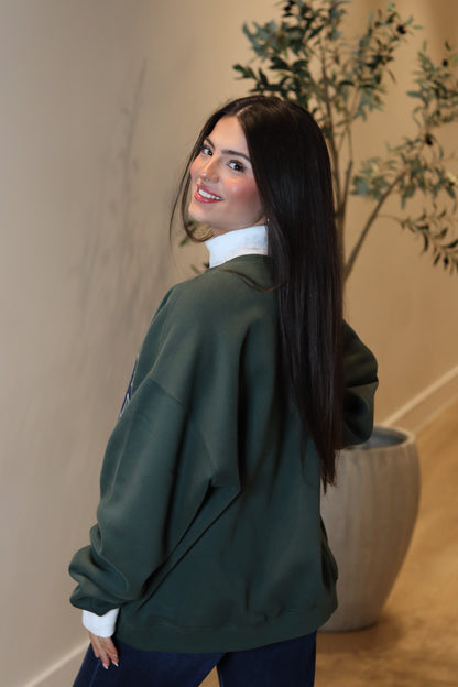 Happy Camper Mock Neck