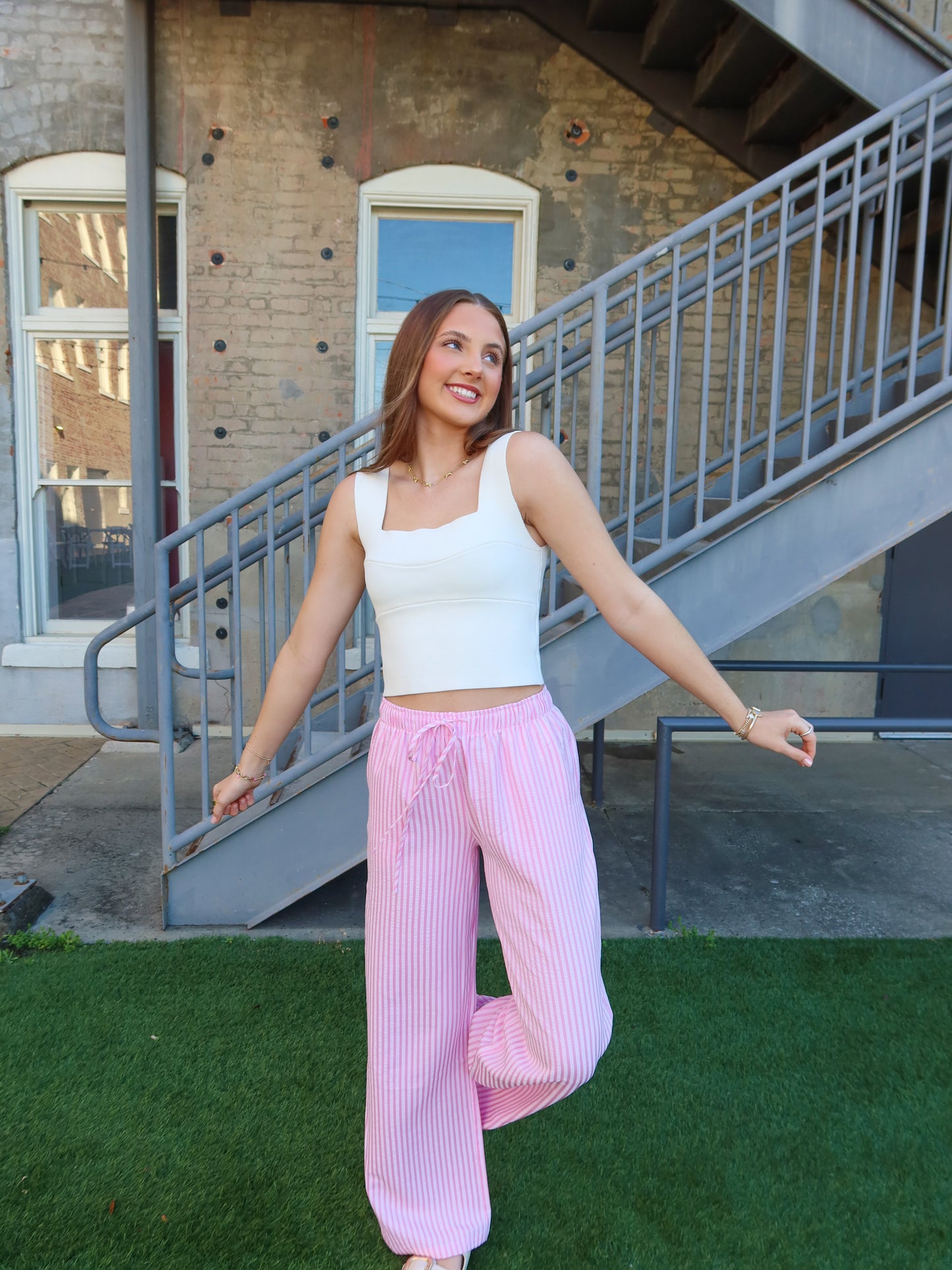 Drift Drawstring Striped Pants