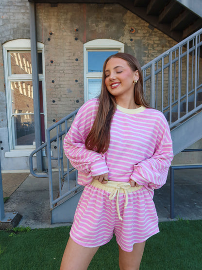 Tatum Striped Short Set