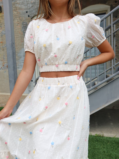 Kylan Floral Midi Skirt