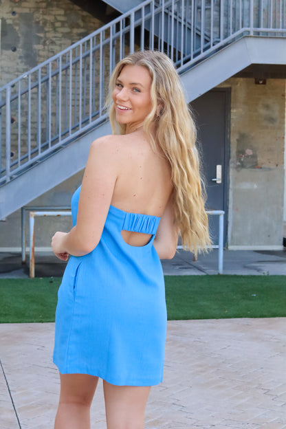 Aquamarine Mini Dress – Astraea Boutique