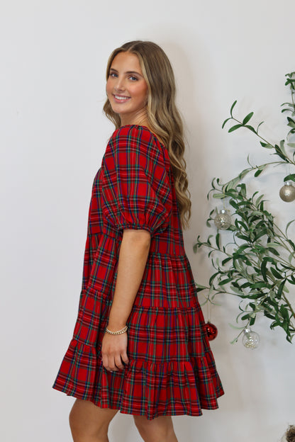 Merry Me Gingham Mini Dress