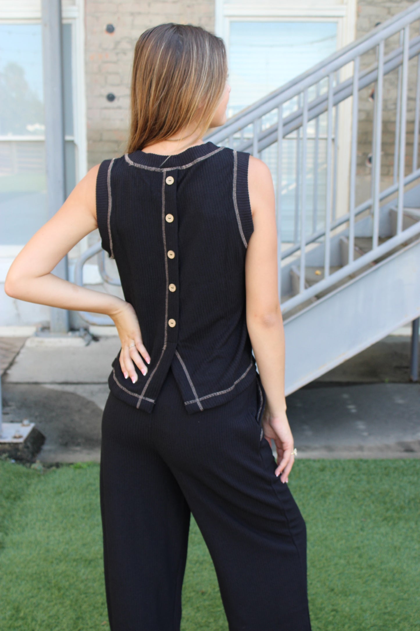 Briar Knit Lounge Pants - Black
