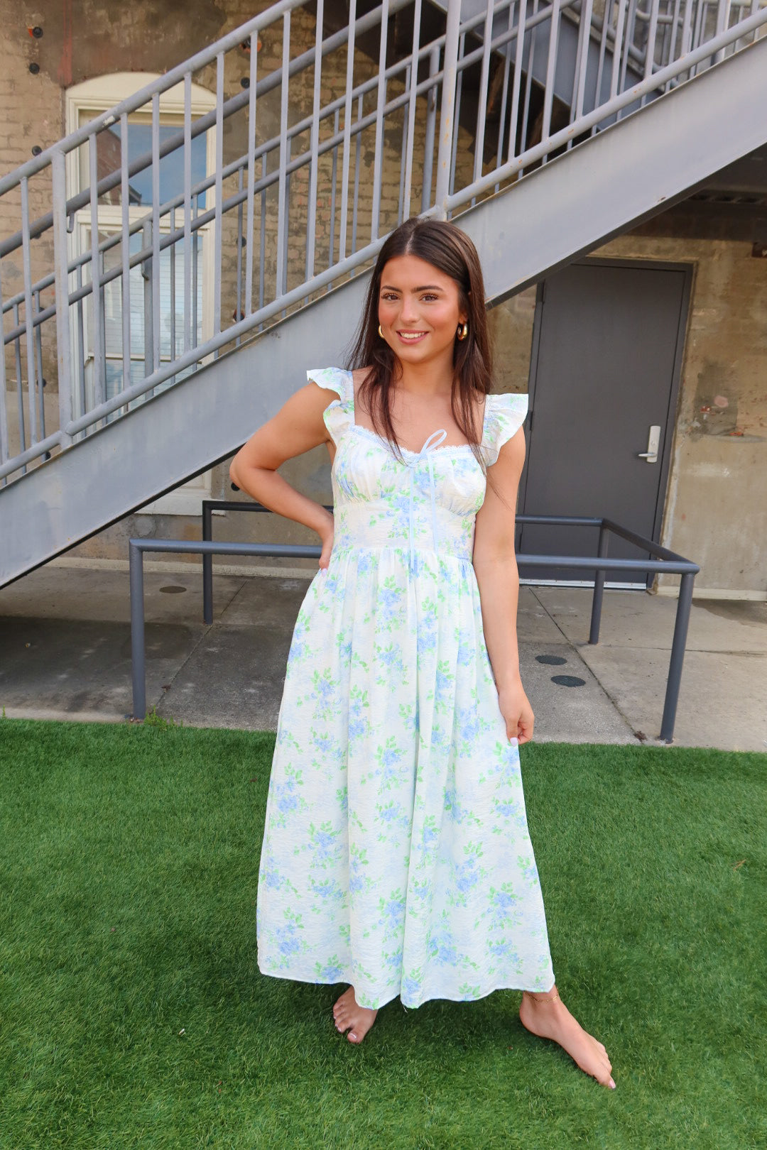 Lottie Midi Floral Dress