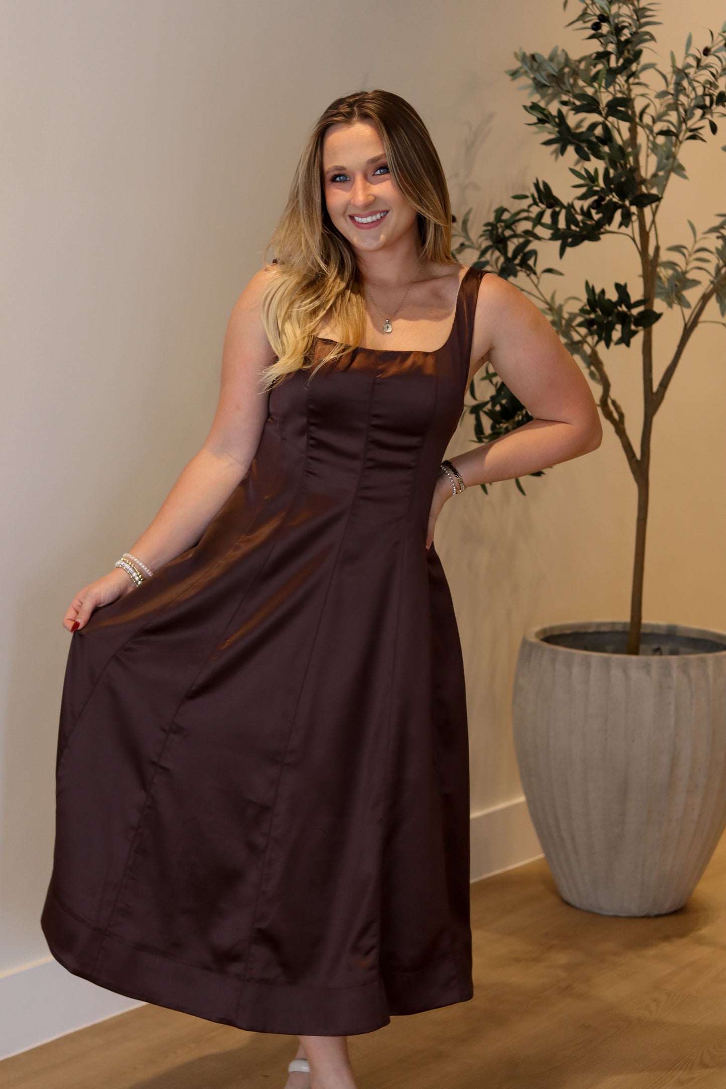 Elias A-Line Midi Dress