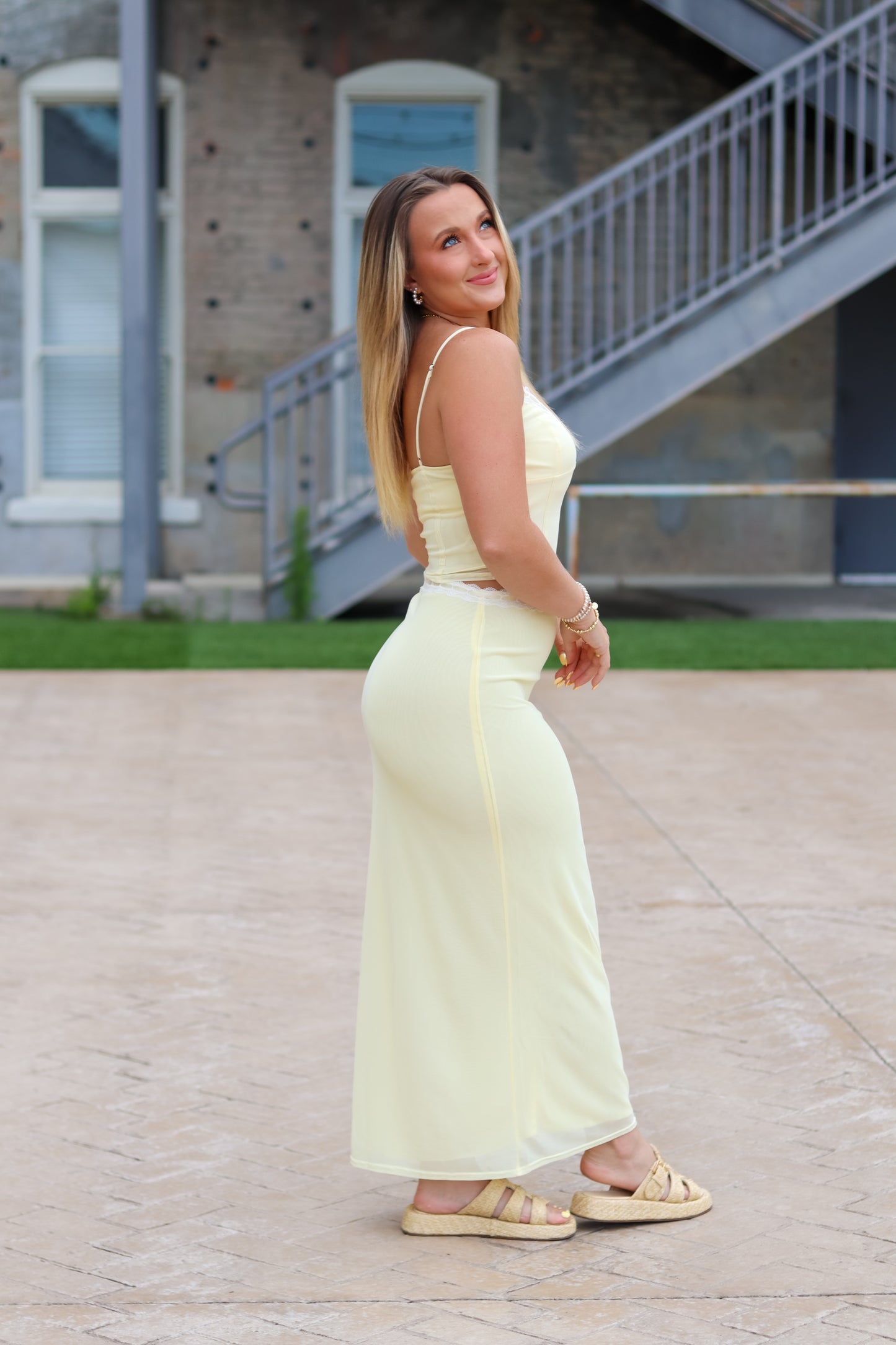 Brynn Mesh Skirt Set