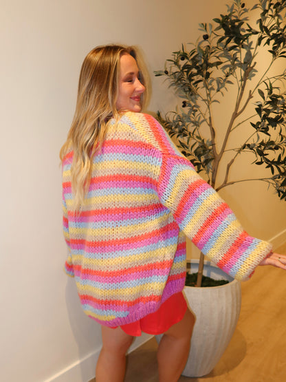 Brighton Striped Cardigan