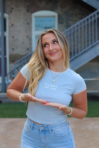 Just a Girl Baby Tee