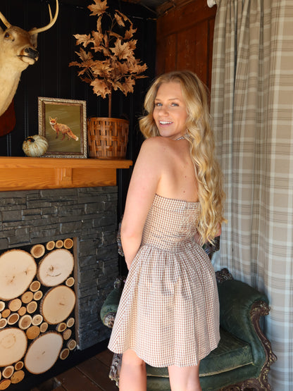 Cider Halter Mini Dress