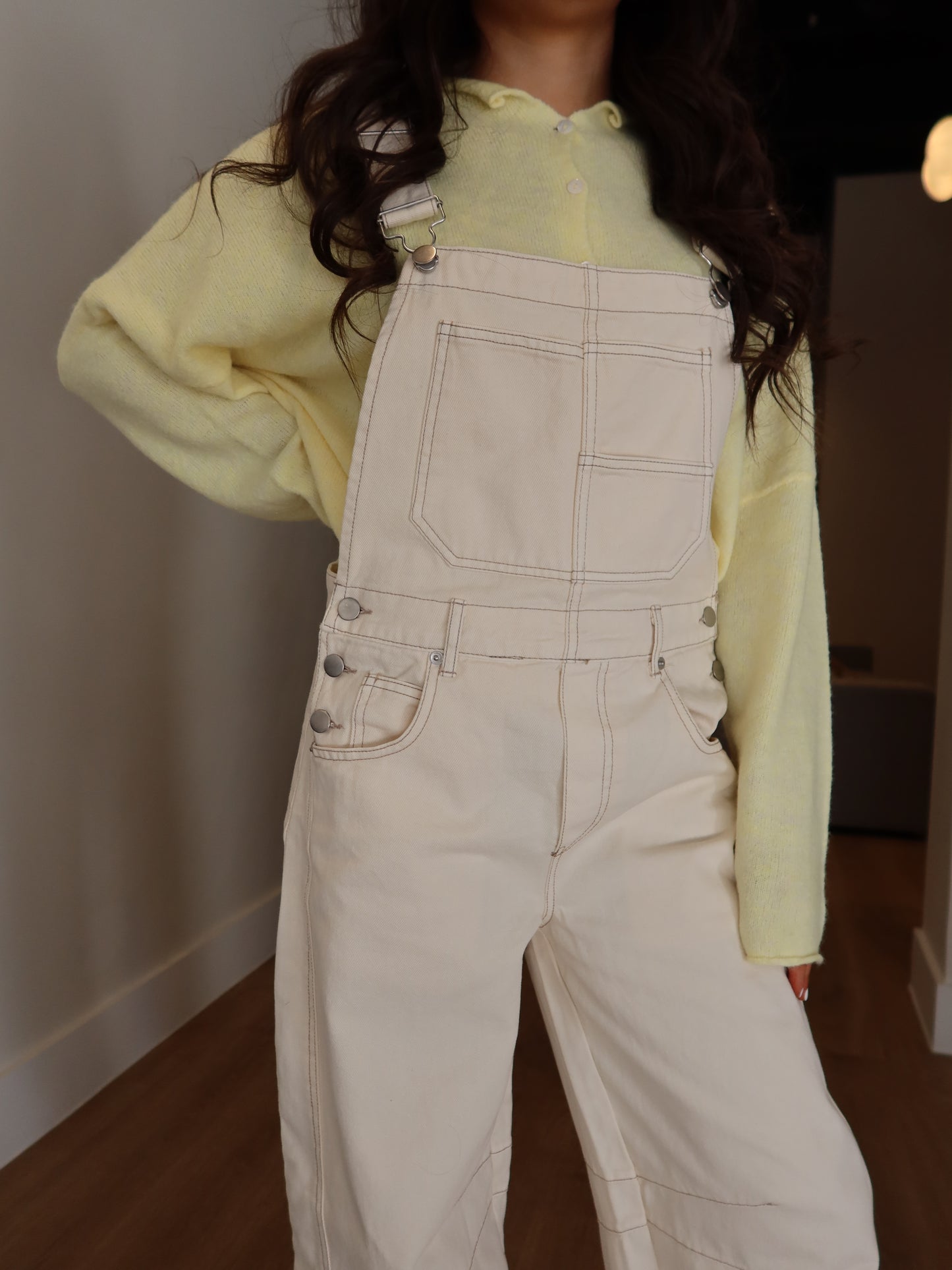 Ari Wide Leg Barrel Overalls