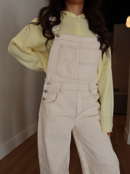 Ari Wide Leg Barrel Overalls