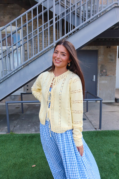 Lorelai Tie Knit Cardigan