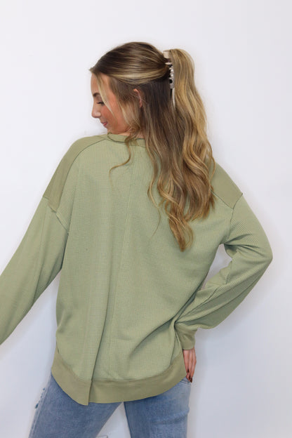 Olive Groove Top