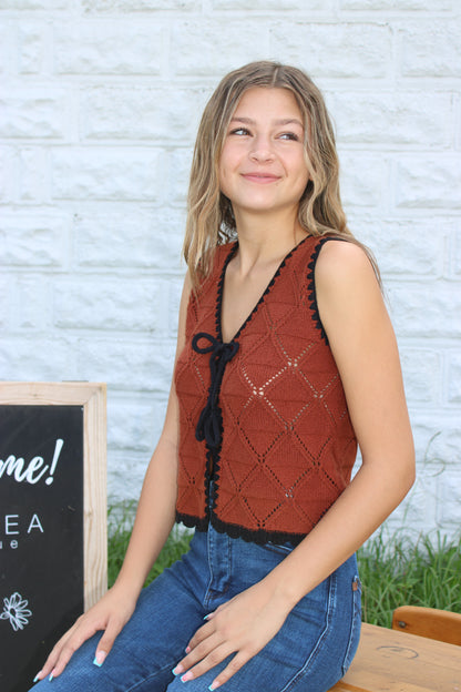 Elara Crochet Vest