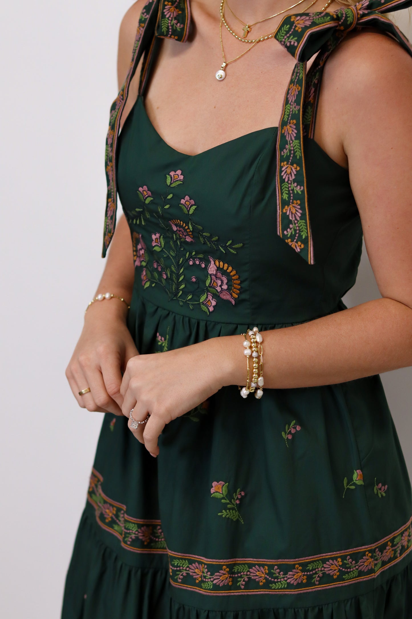 PREORDER: Madi May Embroidered Maxi Dress